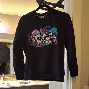 Kenzo Black Sweatshirt with Colorful Logo